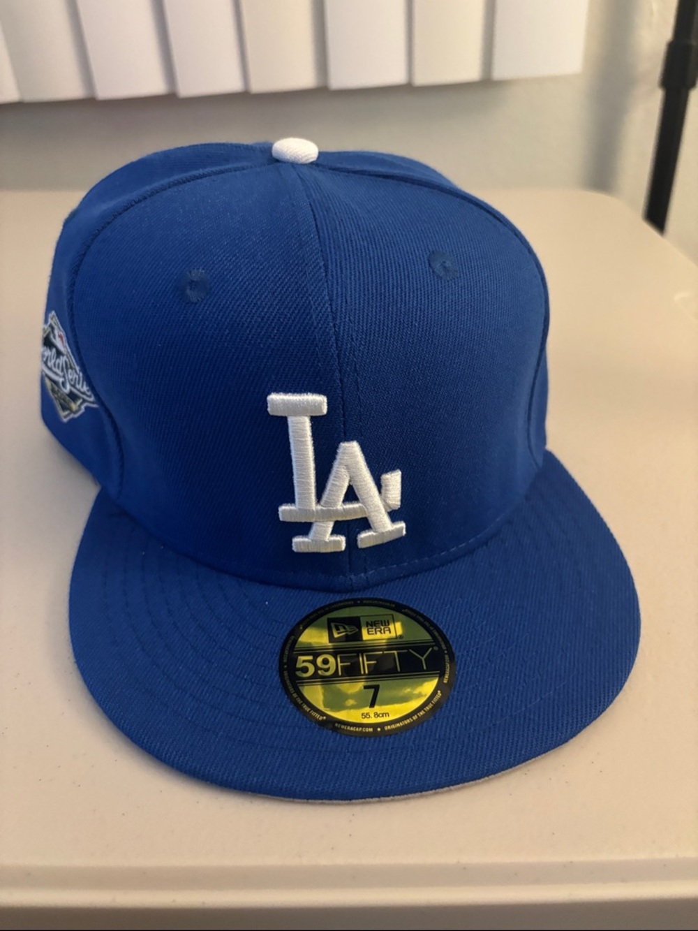 New Era Royal Blue LA Dodgers Fitted Cap with White Logo